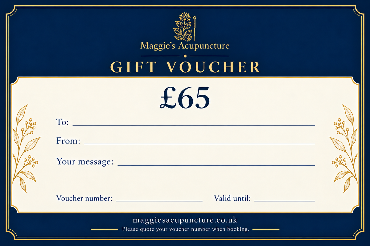 Maggie’s Acupuncture Gift Voucher